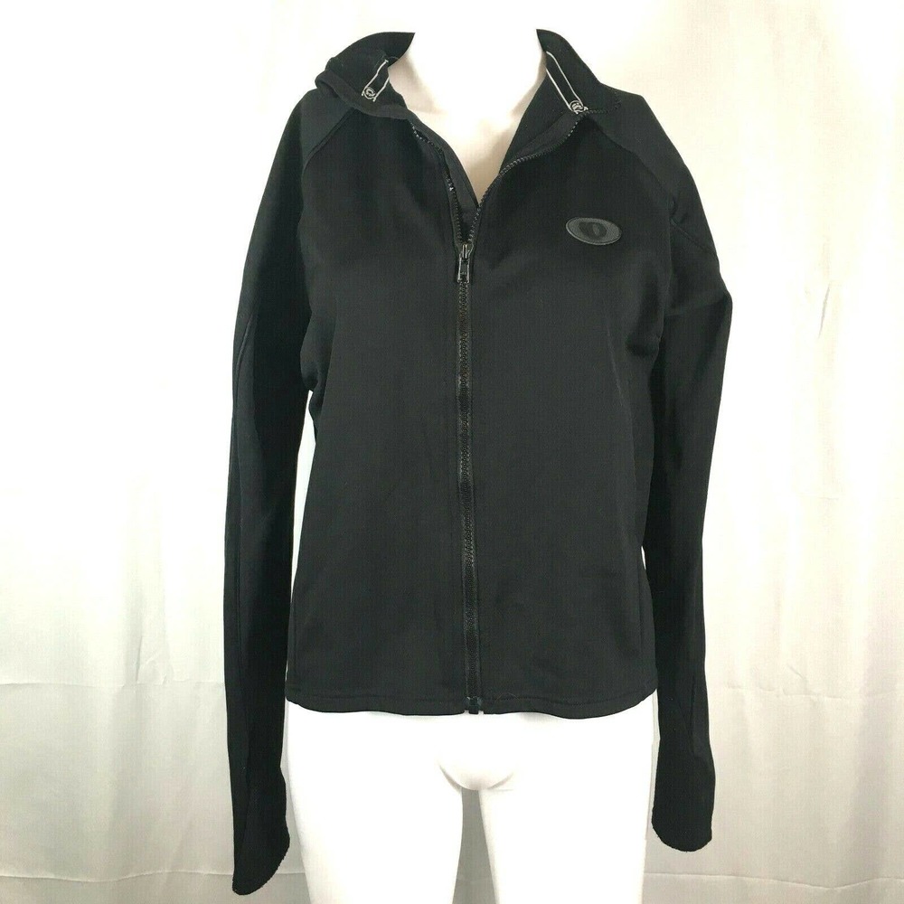 Pearl iZumi Jacket Womens Sz‎ L Black Polyester Cycling All Occasion Activewear